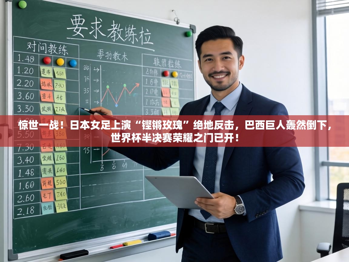 惊世一战！日本女足上演“铿锵玫瑰”绝地反击，巴西巨人轰然倒下，世界杯半决赛荣耀之门已开！  第2张